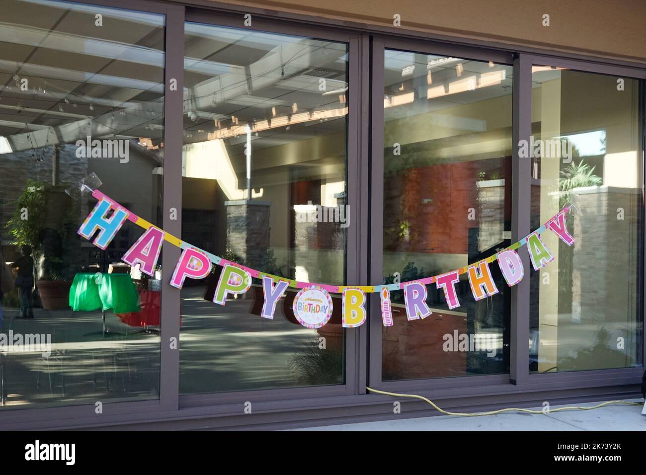 Happy Birthday Banner Stockfoto