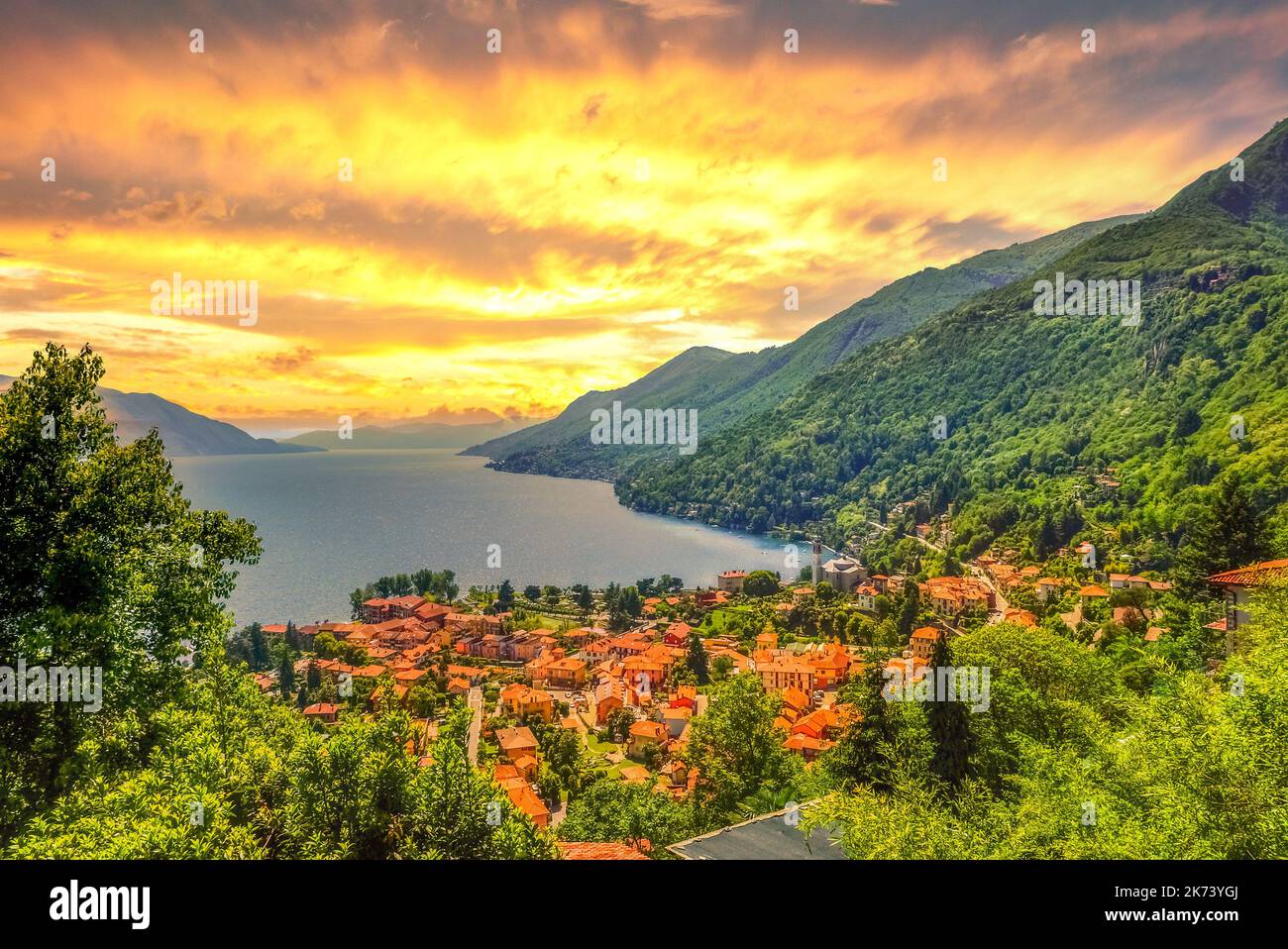 Lago Maggiore, Schweiz Stockfoto