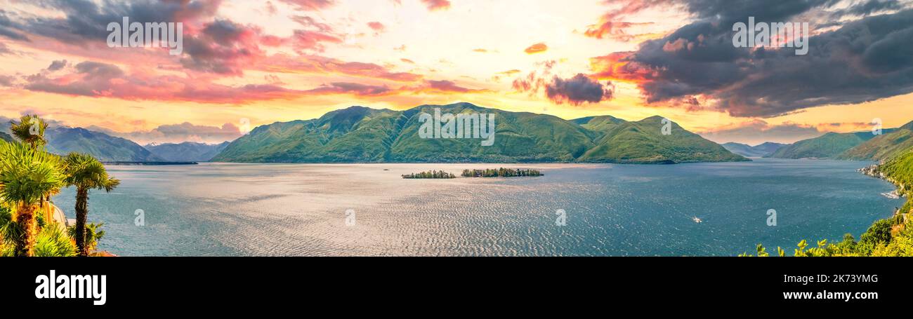 Lago Maggiore, Schweiz Stockfoto