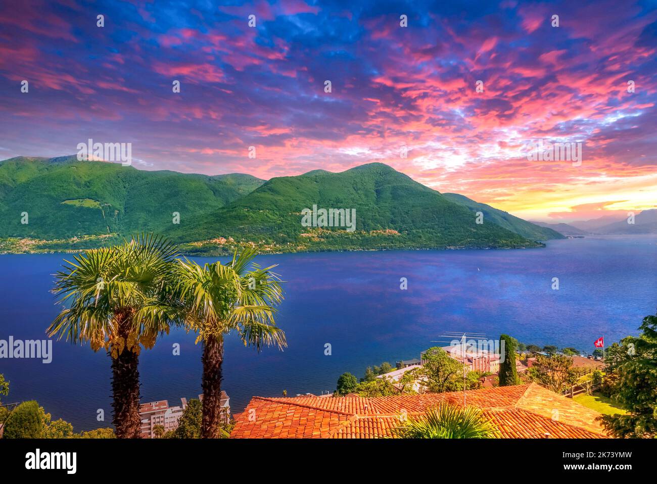 Lago Maggiore, Schweiz Stockfoto