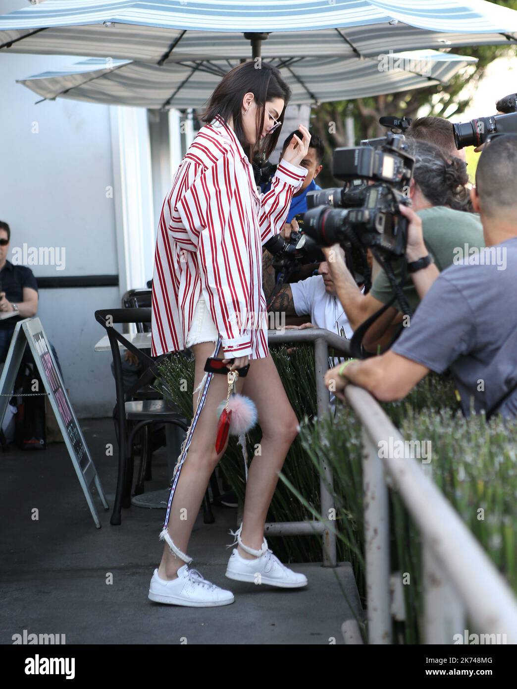 Kendall Jenner in Beverly Hills, Kalifornien, gesehen Stockfoto