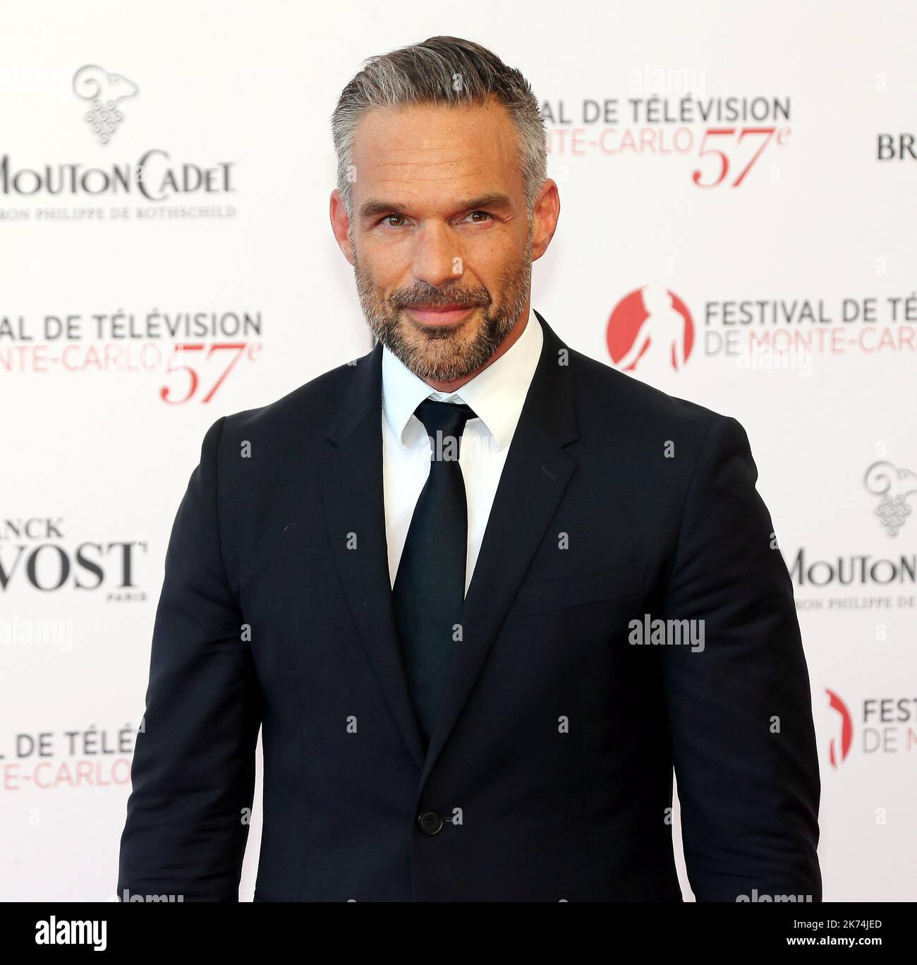 Philippe Bas kommt zum Monte-Carlo Television Festival 2017, das am 16. 2017. Juni im Grimaldi Forum, Monte-Carlo, Monaco, stattfindet Stockfoto