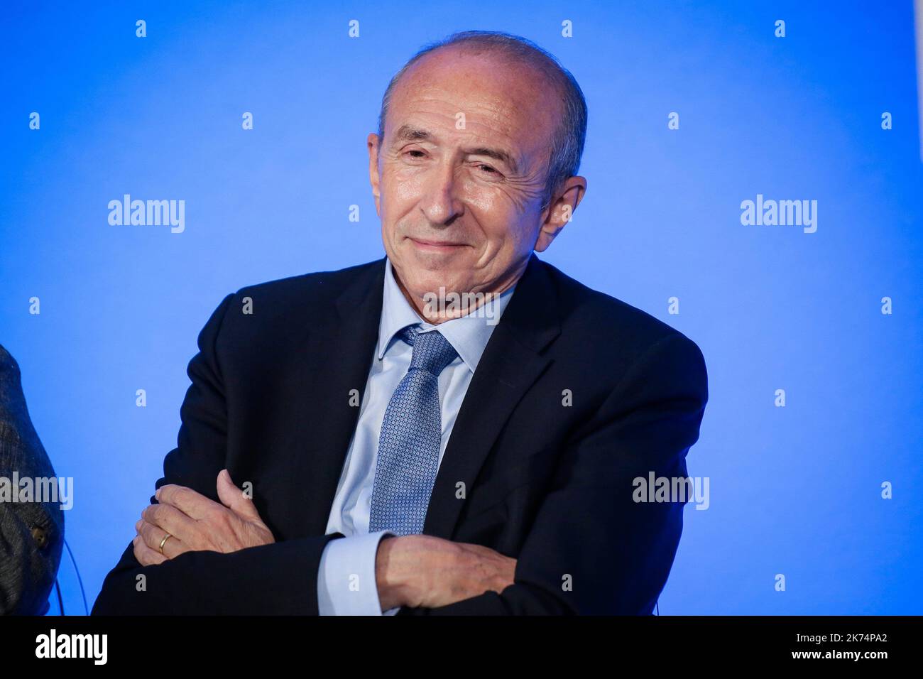 GERARD COLLOMB, INNENMINISTER Stockfoto
