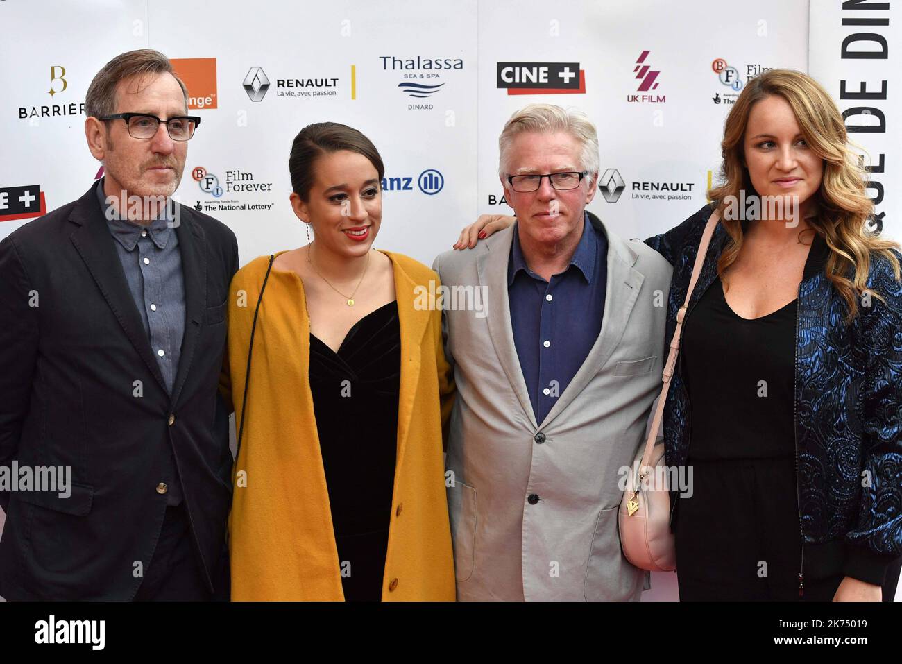 Die Shortcut-Jury, von links nach rechts, Michael Smiley, Manon Ardisson, Phil Davis und Stephanie Chermont - Dinard The 28. of September 2017 - 28. Dinard British Film Festival Stockfoto