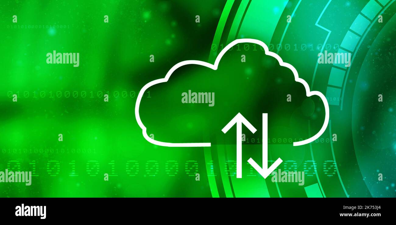 2D Rendering-Technologie Cloud Computing Stockfoto