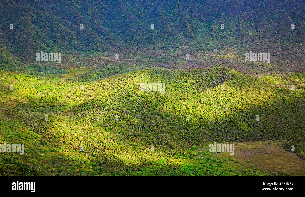 Portugal, Azoren, Faial Island, Caldeira do Cabeco Gordo, Vulkankrater, Stockfoto