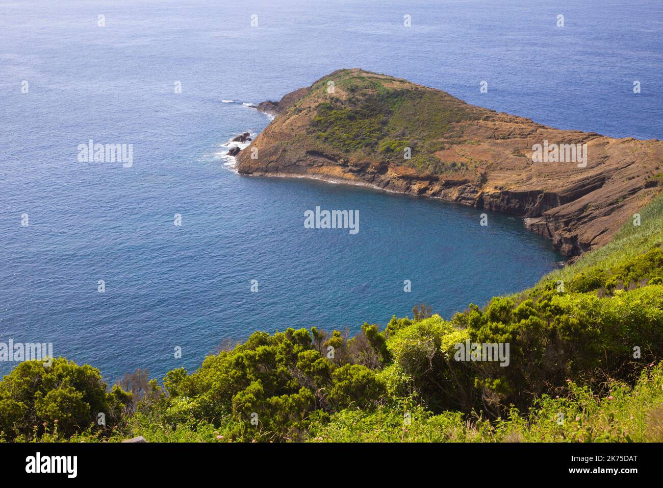 Portugal, Azoren, Faial Island, Caldeira do Inferno, Vulkankrater, Stockfoto