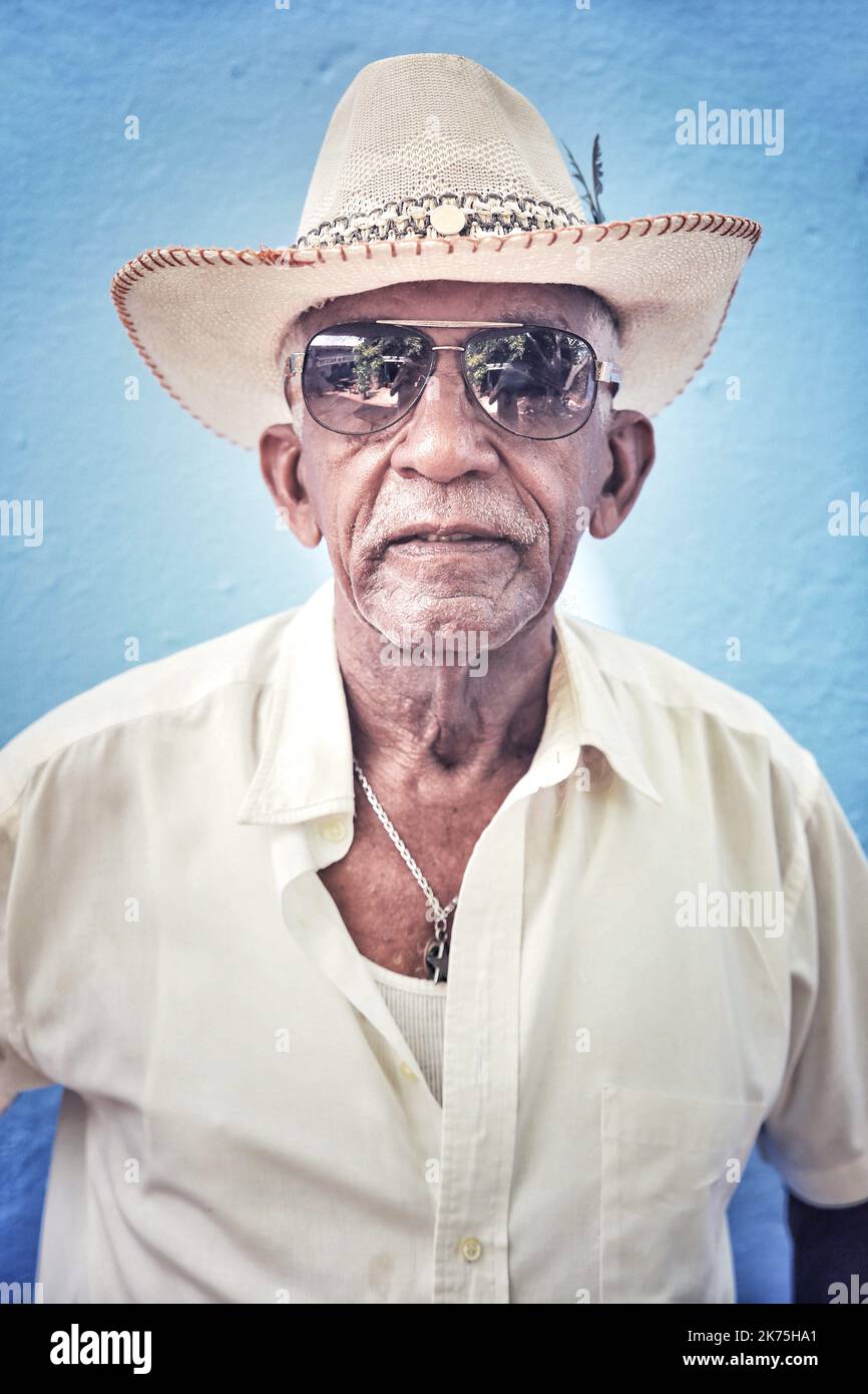 Lebensstil und Porträts in La Havana, Kuba Ende der Castro-Ära Stockfoto