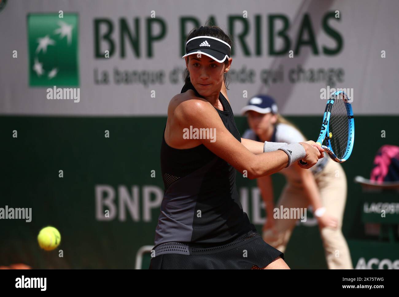 8. Garbine MUGURUZA (ESP) gegen Fiona FERRO (FRA) Roland Garros International Tennis Tournament Stockfoto