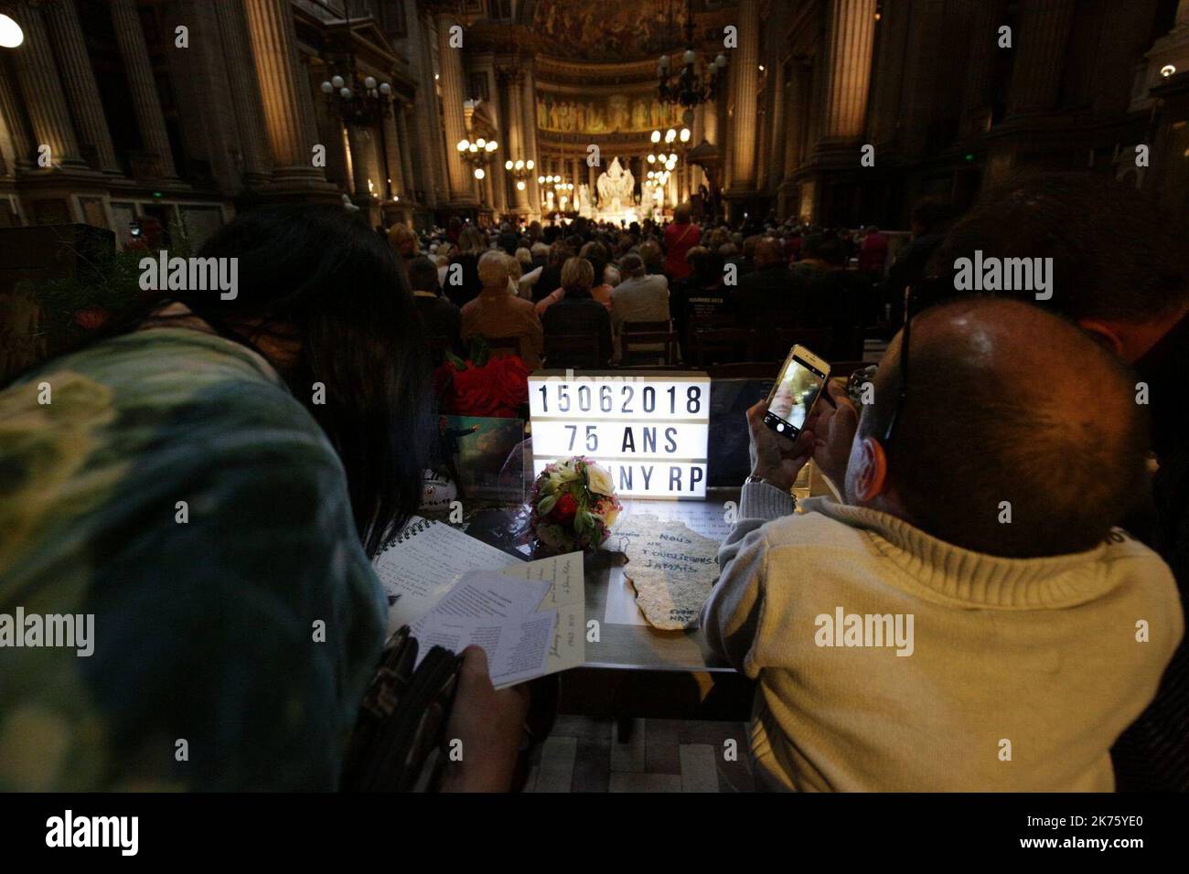 Etwa 6 Monate nach dem tod des französischen Rockstars Johnny Hallyday