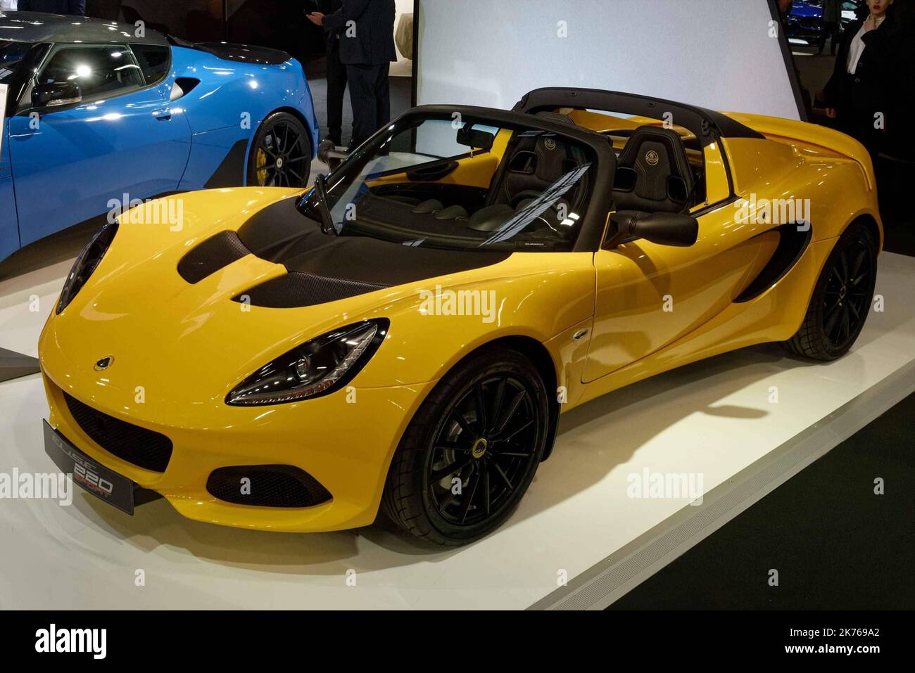 Lotus . Elise 220 Sport . - Paris, Frankreich, 2. 2018. oktober - der erste Pressetag des Pariser Automobilsalons. Stockfoto