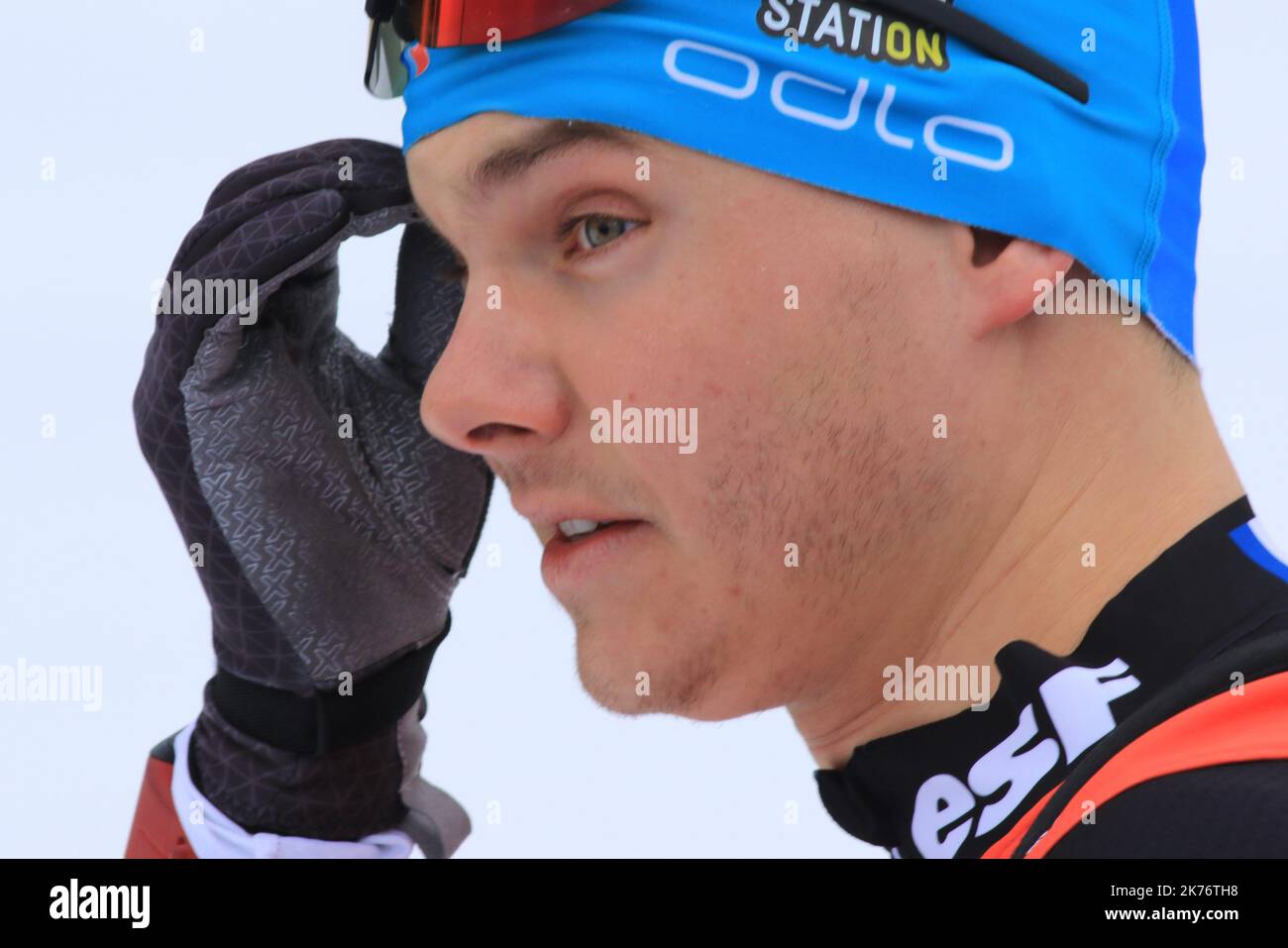 IBU World Cup Biathlon 2018 Anterselva - Antholz Mass Start Event in Antholz, Italien am 27. Januar 2019; im Bild: Emilien Jacquelin © Pierre Teyssot / Maxppp Stockfoto