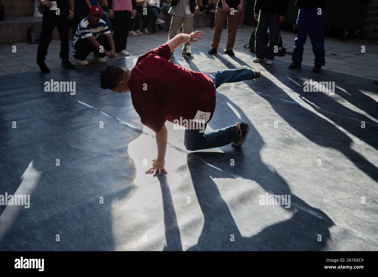 AC gegen Breakdance National Championship, Zaragoza, Spanien Stockfoto