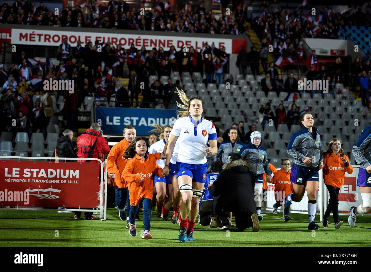 Women's 6 ations Turnier in Lille, Frankreich, am 23. 2019. feb : Frankreich vs Schottland Stockfoto