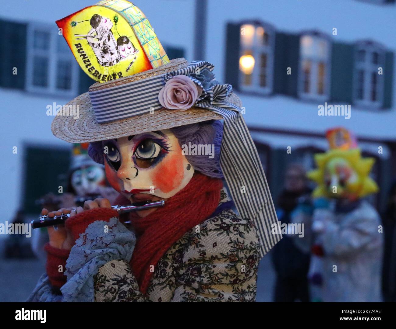 Karneval in Basel, Schweiz am 10. März 2019. Stockfoto