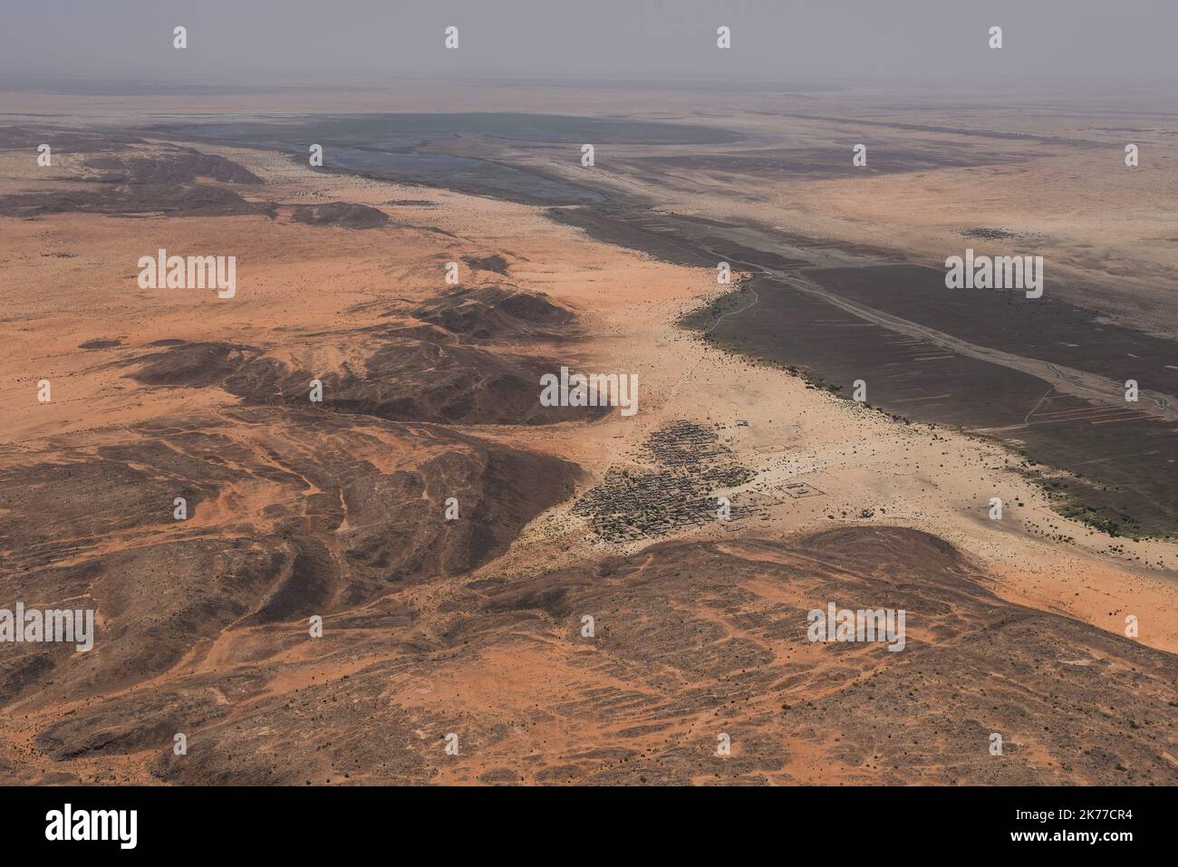 Luftaufnahme in der Region Timbuktu, 6. Mai 2019. Stockfoto