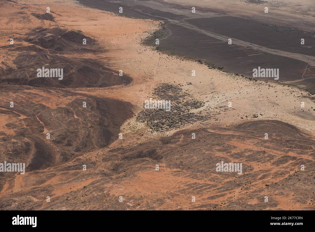 Luftaufnahme in der Region Timbuktu, 6. Mai 2019. Stockfoto