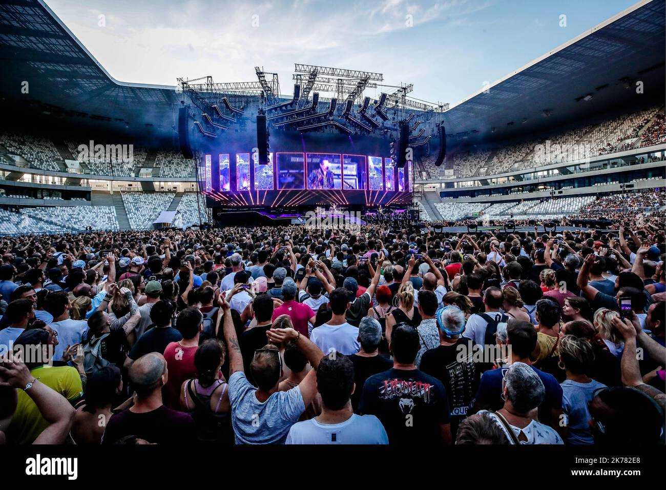 Muse-Konzert in Bordeaux, Frankreich Stockfoto