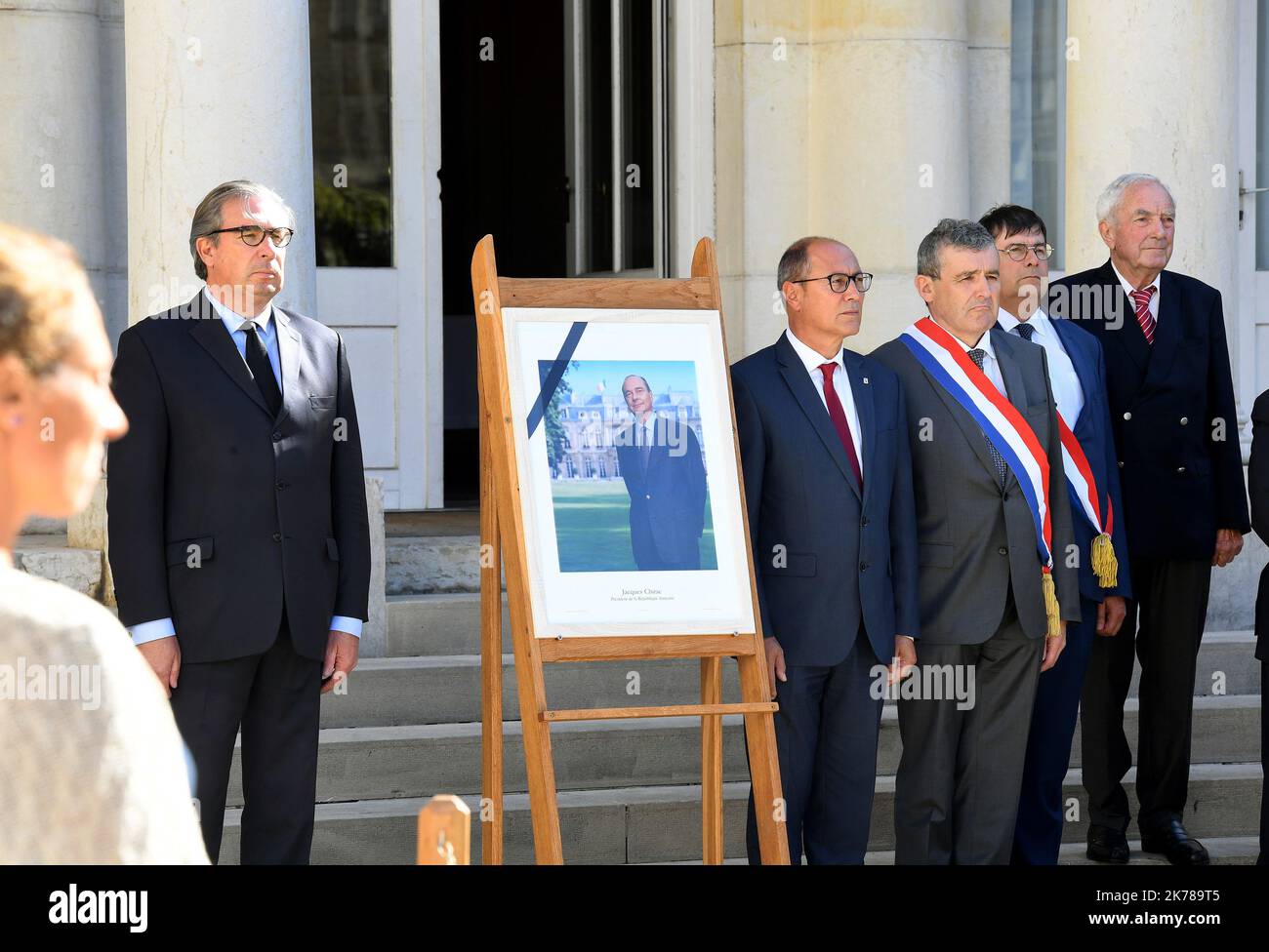 Chiracs Tod: Öffentliche Zeremonie, um dem ehemaligen französischen Präsidenten Respekt zu zollen, 30. September 2019 Stockfoto