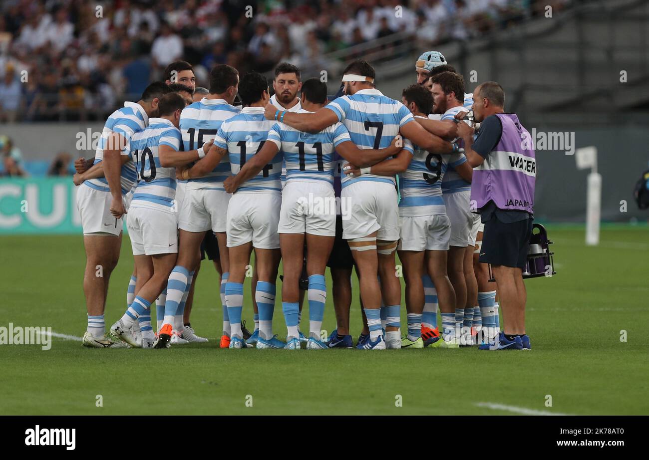 Team Argentinien während der Weltmeisterschaft Japan 2019, Pool C Rugby