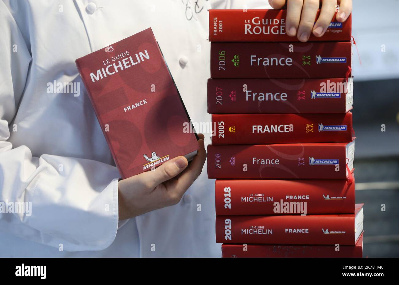 Michelin Guide 2020 kulinarische Erfahrung aus über 11.845 Restaurants und 28 Auswahlen auf der ganzen Welt Stockfoto