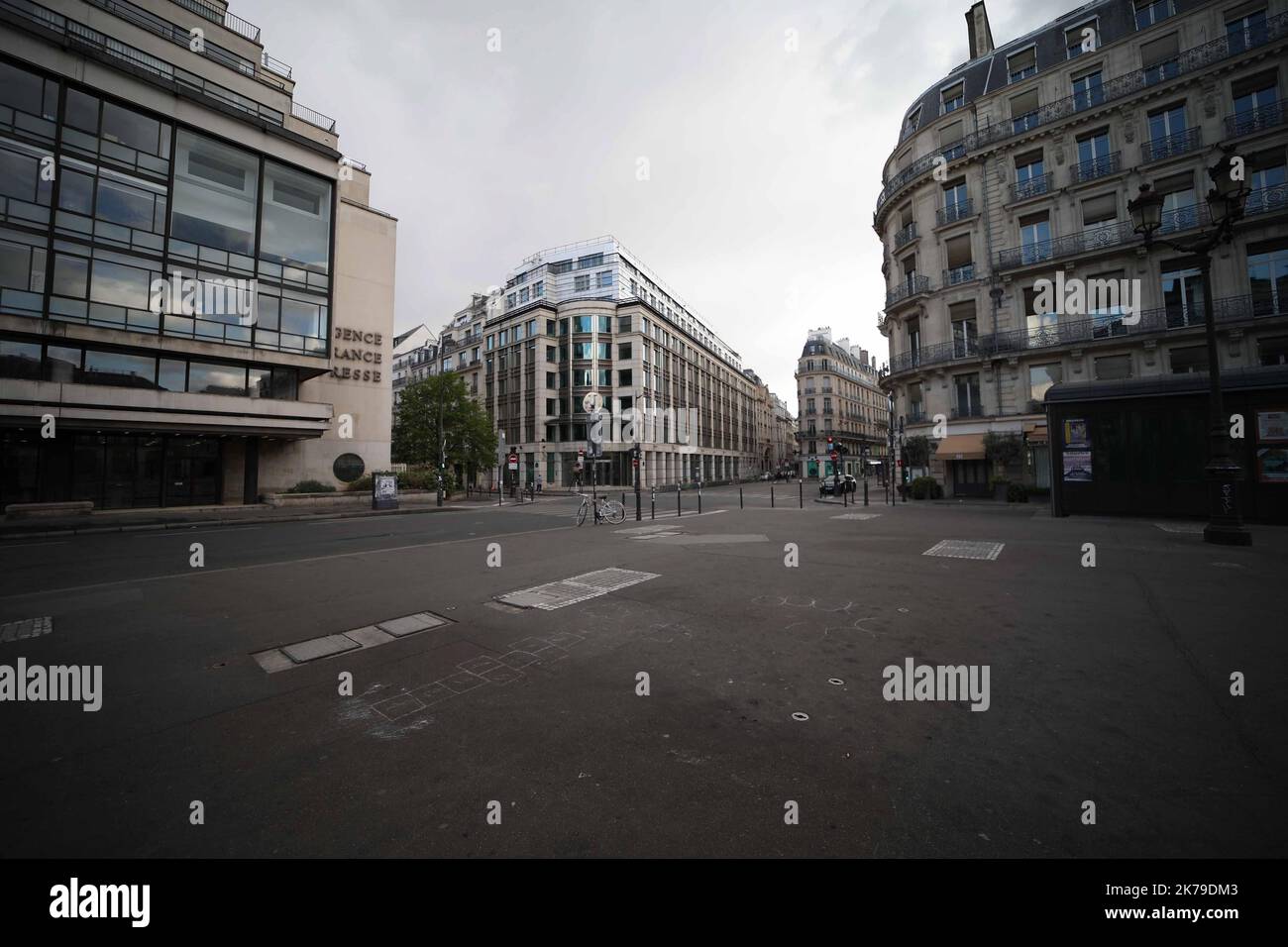 Allgemeine Ansichten von Paris während der Coronavirus-Sperre Stockfoto