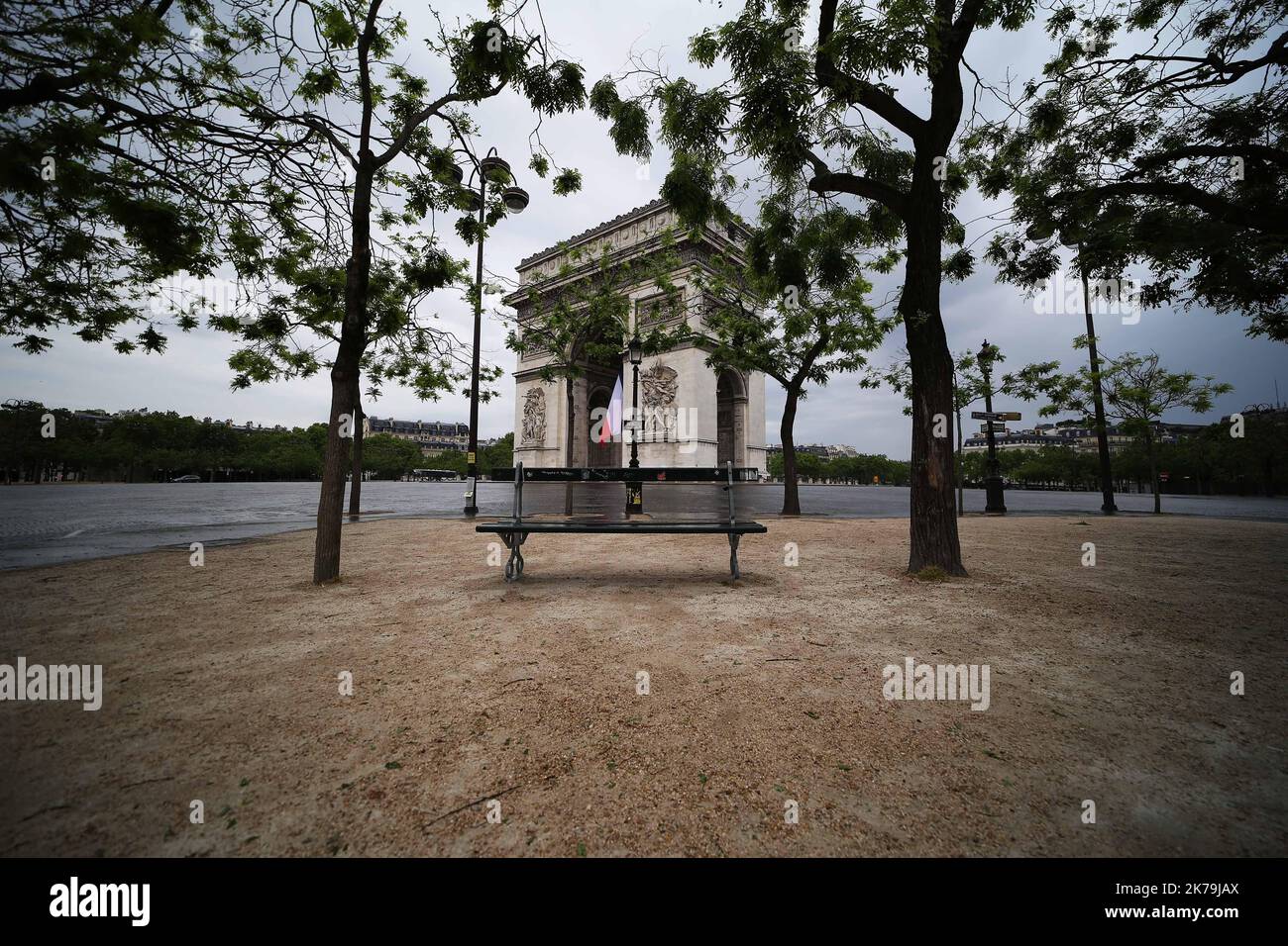 2020/05/09. Letzte Woche Ende der Sperre in Frankreich, abgebildet allgemeine Ansichten von Paris. Stockfoto