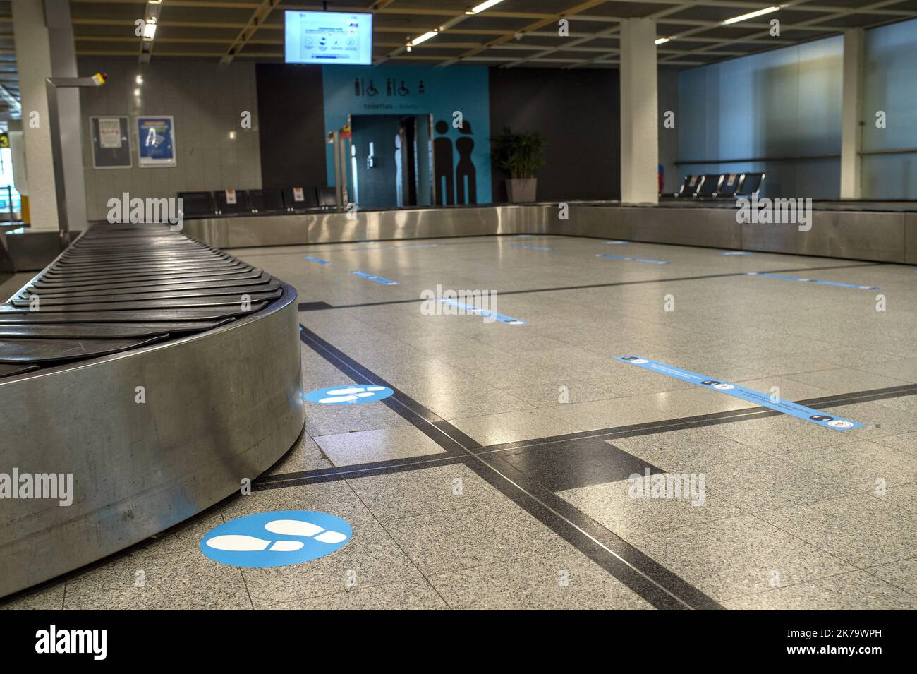 Der Flughafen Nantes Atlantique wird am Montag, den 8. Juni, mit einer hin- und Rückfahrt nach Nantes-Lyon und neuen Gesundheitsvorschriften wiedereröffnet Stockfoto