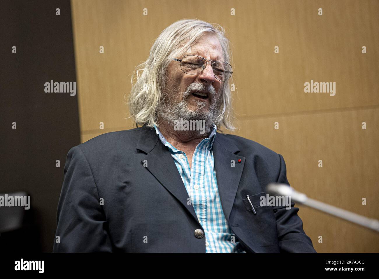 ©Sebastien Muylaert/MAXPPP - der französische Professor Didier Raoult während einer parlamentarischen untersuchungskommission zur Coronavirus-Krise auf der französischen Nationalversammlung in Paris, Frankreich. Politische Führer, Regierungsberater und Direktoren von Gesundheitsbehörden werden an dieser Untersuchung teilnehmen, wie die französische Regierung mit der Covid-19-Epidemie umgegangen ist. 24.06.2020 Stockfoto