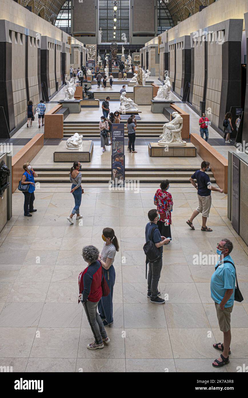 Wiedereröffnung des Musée d'Orsay nach der Krise von Covid 19 im juni 27 2020 Stockfoto