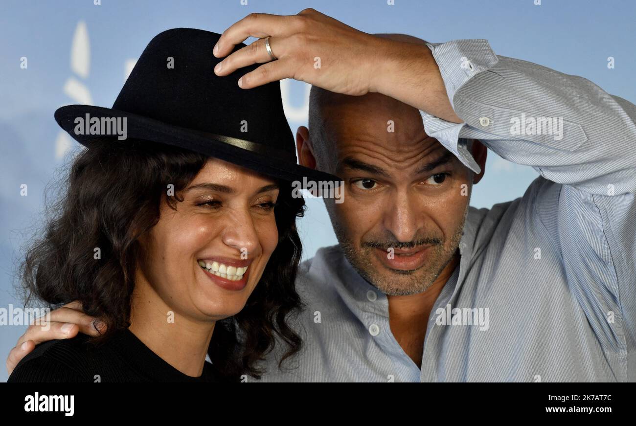 ©PHOTOPQR/OUEST FRANCE/Stéphane Geufroi ; Deauville ; 11/09/2020 ; 46 ème édition du Festival du cinéma américain de Deauville. Amelle CHAHBI et Fardi LARBI - Amerikanisches Filmfestival in Deauville, Frankreich, am 10. 2020. September Stockfoto