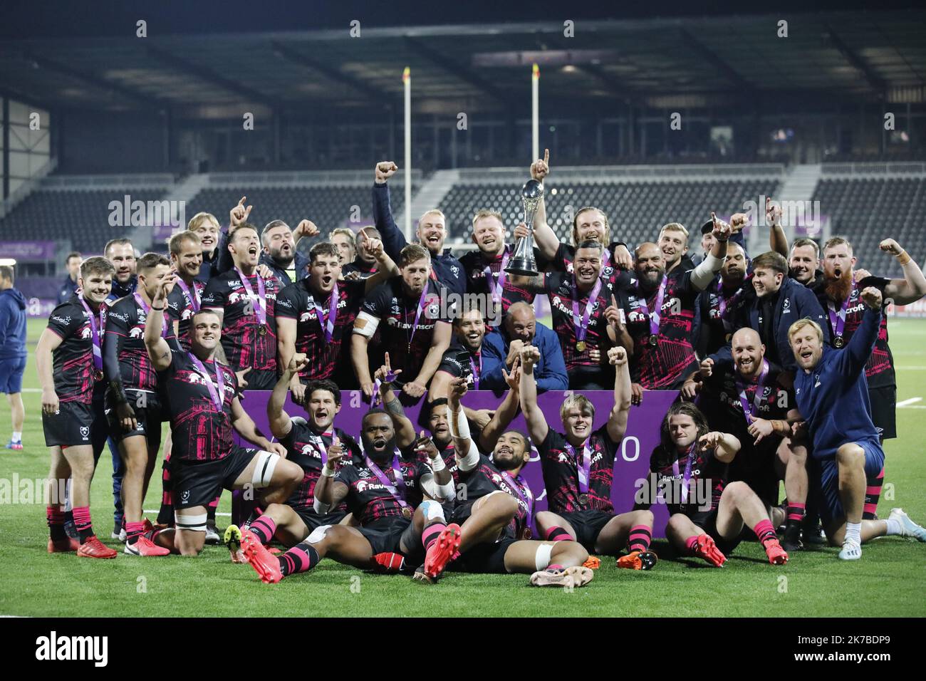 ©PHOTOPQR/NICE MATIN/Dominique Leriche ; Aix-en-Provence ; 16/10/2020 ; Rugby. Challenge Cup. Finale. RCT/Bristol Bears Stade Maurice David Aix-en-Provence le 16 octobre 2020 Photographie Dominique Leriche Stockfoto