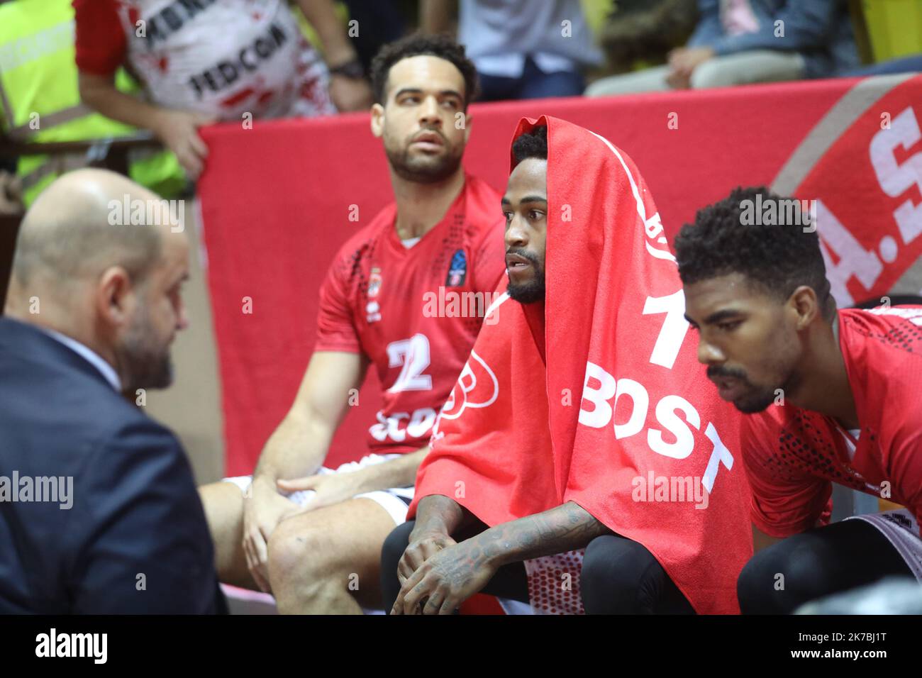 ©PHOTOPQR/NICE MATIN/Cyril Dodergny ; Monaco ; 28/10/2020 ; Monaco le 28/10/2020 - Salle Gaston Medecin - Basketball - Eurocup - 5éme journée - L'AS Monaco reçoit le Lokomotiv Kuban Krasnodar. Stockfoto