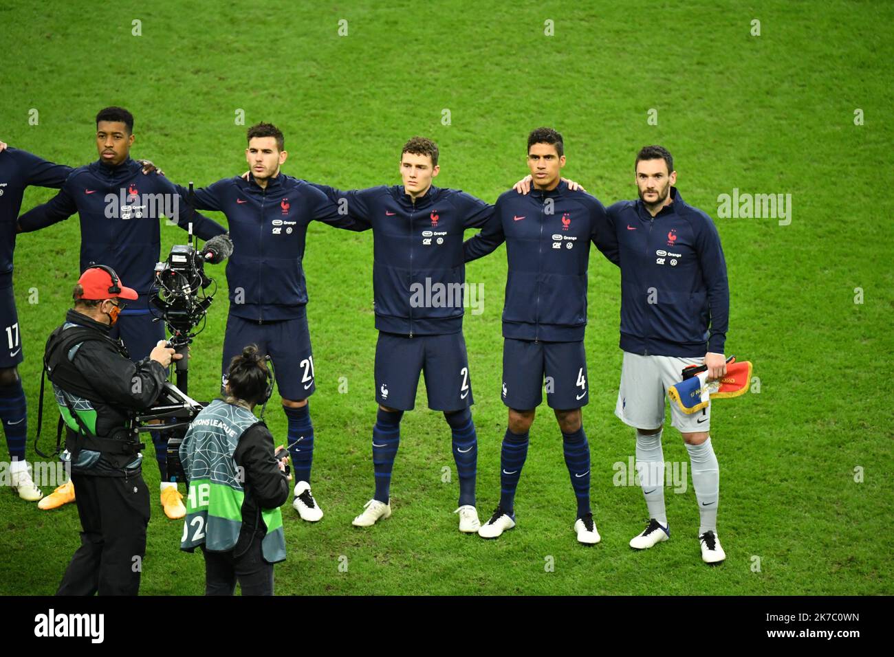 ©PHOTOPQR/VOIX DU Nord/BONNIERE Pascal ; 17/11/2020 ; SAINT DENIS , le 17 novembre 2020, ligue des Nations match France - Suede groupe c au stade de france . Pascal BonniÃ¨RE - Saint Denis, Frankreich, nov 17. 2020 - Nationenliga des Fußballs Frankreich gegen Schweden Stockfoto