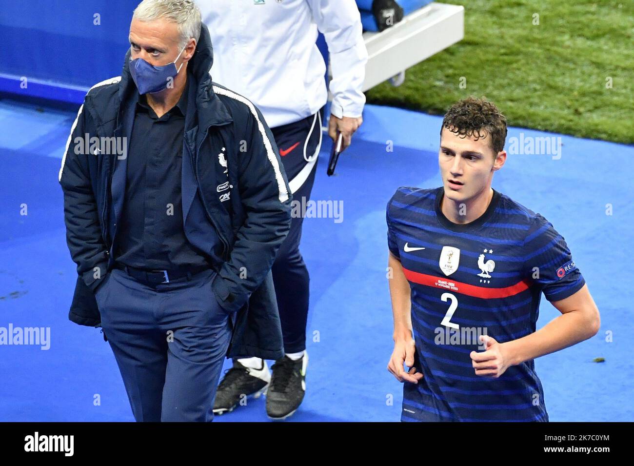 ©PHOTOPQR/VOIX DU Nord/BONNIERE Pascal ; 17/11/2020 ; SAINT DENIS , le 17 novembre 2020, ligue des Nations match France - Suede groupe c au stade de france . Pascal BonniÃ¨RE - Saint Denis, Frankreich, nov 17. 2020 - Nationenliga des Fußballs Frankreich gegen Schweden Stockfoto