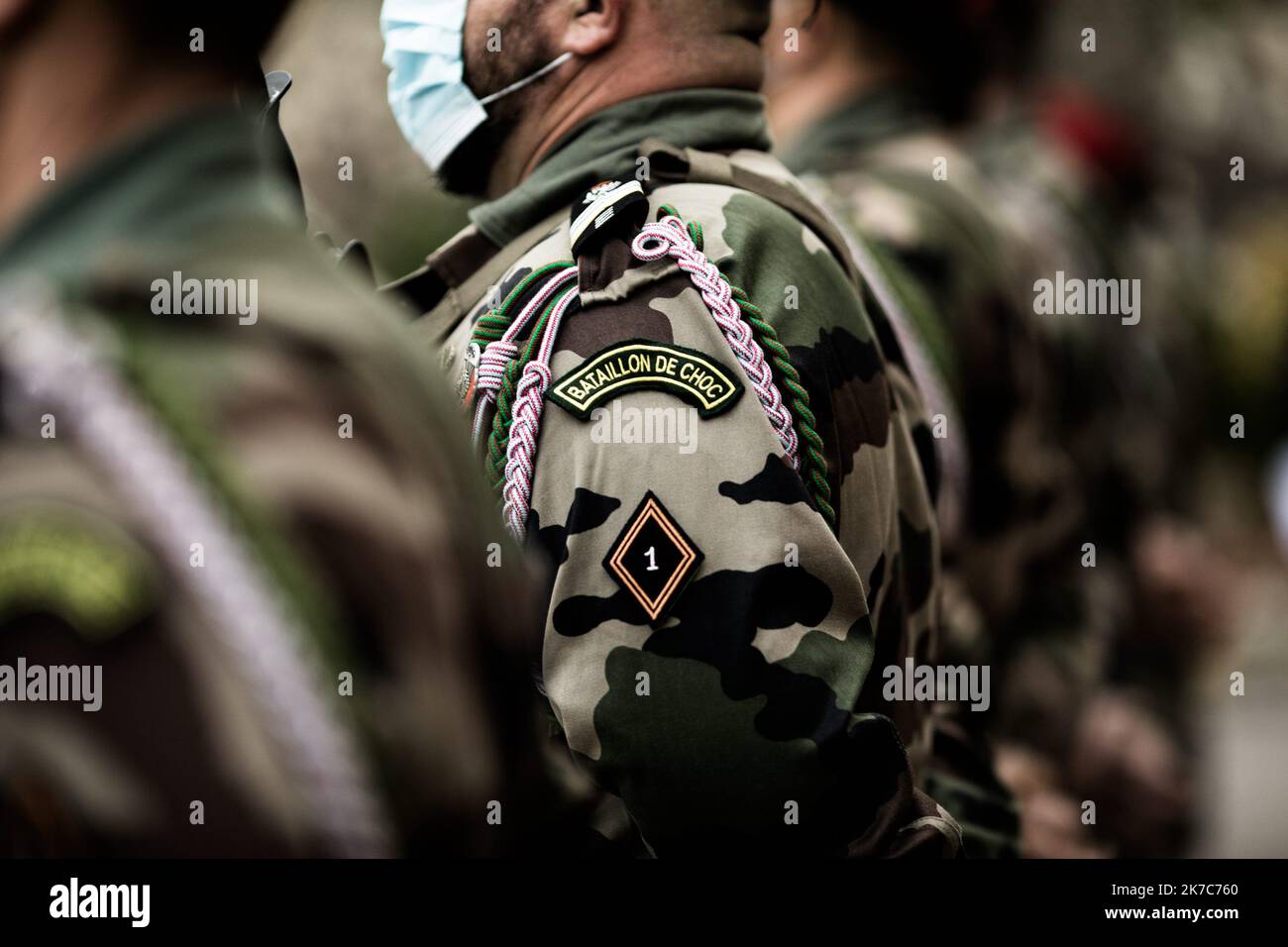 ©PHOTOPQR/L'INDEPENDANT/Nicolas Parent ; Collioure ; 08/12/2020 ; Visite du Centre National Entrainement Commando (CNEC), 1er régiment Choc au fort Miradou à Collioure. - 2020/12/08. COLLIOURE - Besuch des National Commando Training Center (CNEC), 1. Shock Regiment in Fort Miradou. Stockfoto