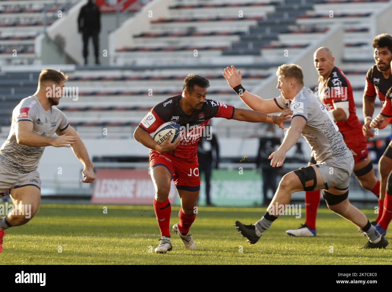 ©PHOTOPQR/NICE MATIN/Luc Boutria ; ; 12/12/2020 ; Toulon - Rugby Coupé d Europe rct toulon contre Sale au stade Mayol de toulon Dez 12. 2020 European Cup : Toulon vs Sale Stockfoto