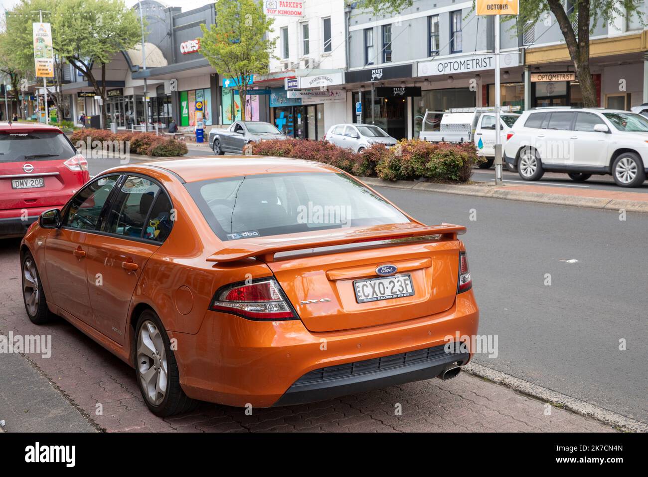 2012 Ford Falcon XR6 Limousine, geparkt im Stadtzentrum von Orange, NSW, Australien Stockfoto