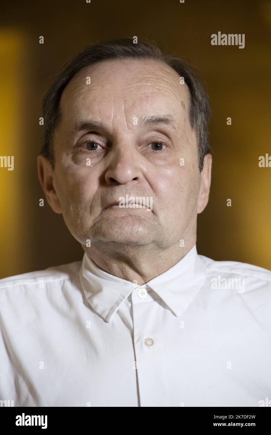 ©Laurent Paillier / Le Pictorium/MAXPPP - Laurent Paillier / Le Pictorium - 7/6/2018 - Frankreich / Paris - Le choreographie Raimund Hoghe photographie le 6 juin 2018 au College des Bernardins a Paris - Frankreich / 7/6/2018 - Frankreich / Paris - der Choreograph Raimund Hoghe hat am 6. Juni fotografiert, 2018 am College des Bernardins in Paris - Frankreich Stockfoto