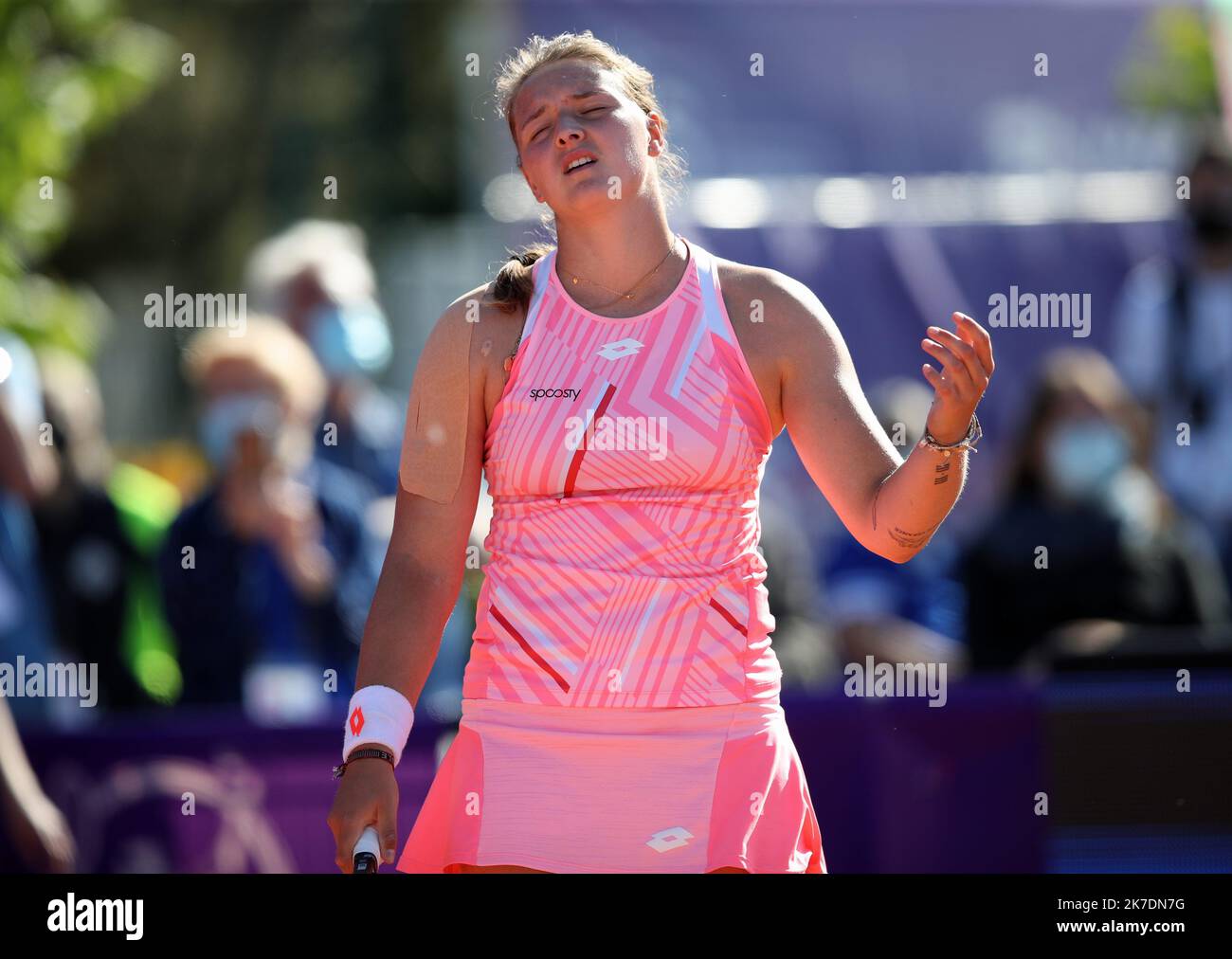 ©PHOTOPQR/L'ALSACE/Jean-Marc LOOS ; Strasbourg ; 28/05/2021 ; Jule Niemeier (GER) lors des Internationaux de Tennis féminin 2021, à Strasbourg le 28 Mai 2021. - Tennis Frauen Internationals von Straßburg. Stockfoto