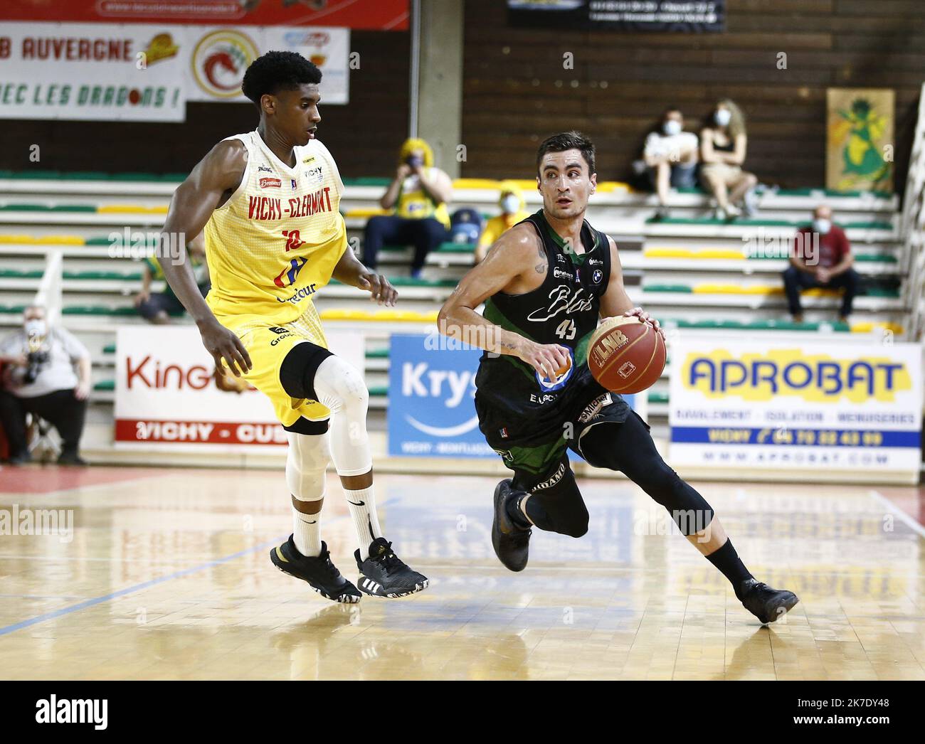 Thierry Larret/Maxppp. Basket Pro B JA Vichy Clermont Metropole vs
