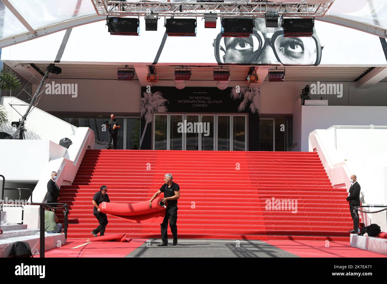 ©PHOTOPQR/NICE MATIN/Sébastien Botella ; Cannes ; 06/07/2021 ; Mise en ...