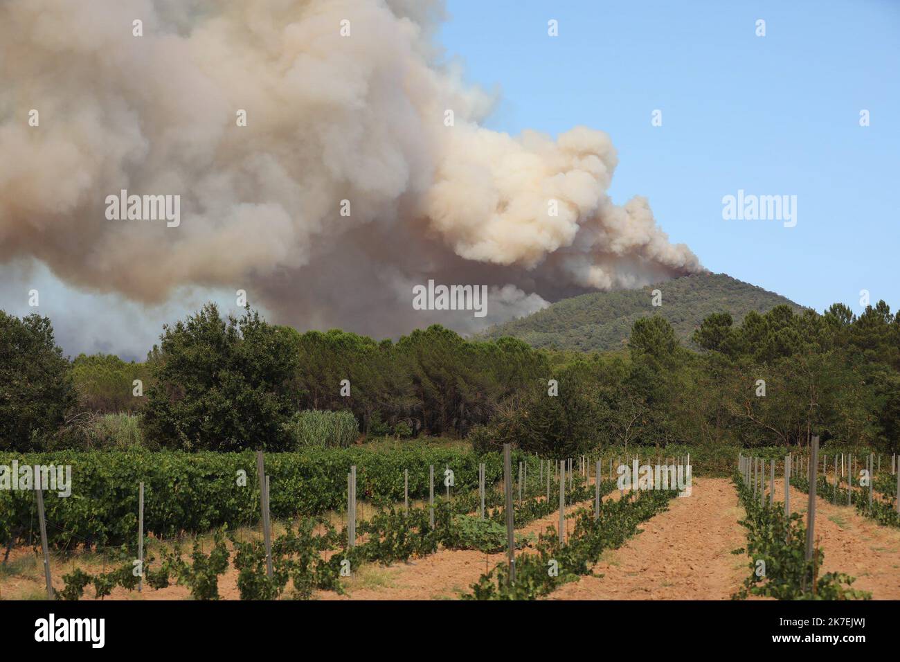 ©PHOTOPQR/NICE MATIN/LUC BOUTRIA LE 18 08 2021 VAR - Incentives à vidauban Waldbrände in Südfrankreich Frankreich - Var, Vidauban 18. August 2021 Stockfoto