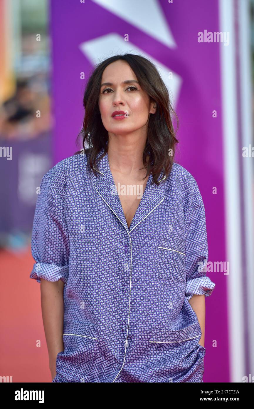 ©FRANCK CASTEL/MAXPPP - das Deauville American Film Festival 47. 2021. 2021.09.11. ABSCHLUSSFEIER DES DEAUVILLE AMERICAN FILM FESTIVAL 47TH. Les choses Humaines Premiere und Abschluss . Die französische Schauspielerin Amelle Chahbi Stockfoto