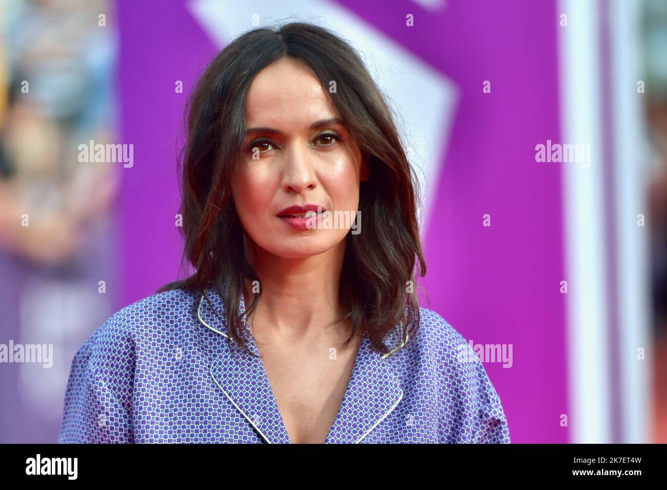 ©FRANCK CASTEL/MAXPPP - das Deauville American Film Festival 47. 2021. 2021.09.11. ABSCHLUSSFEIER DES DEAUVILLE AMERICAN FILM FESTIVAL 47TH. Les choses Humaines Premiere und Abschluss . Die französische Schauspielerin Amelle Chahbi Stockfoto