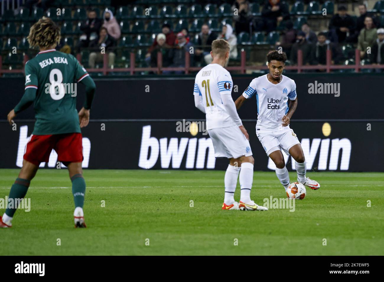 â©PHOTOPQR/LA PROVENCE/TOMASELLI Antoine; Moscou; 16/09/2021; Fuß: Lokomotiv Moscou / OM â€¢ Ligue Europaâ€¢ Stade RZD Stockfoto