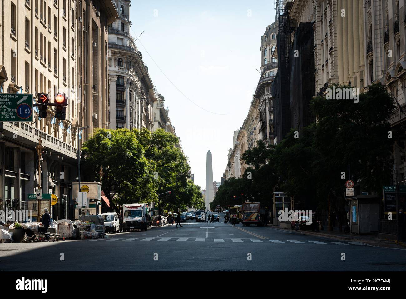 ©Alejo Manuel Avila/ Le Pictorium/MAXPPP - La vie dans les rues de la ville de Buenos Aires Pendant la pandemie de Coronavirus. Stockfoto