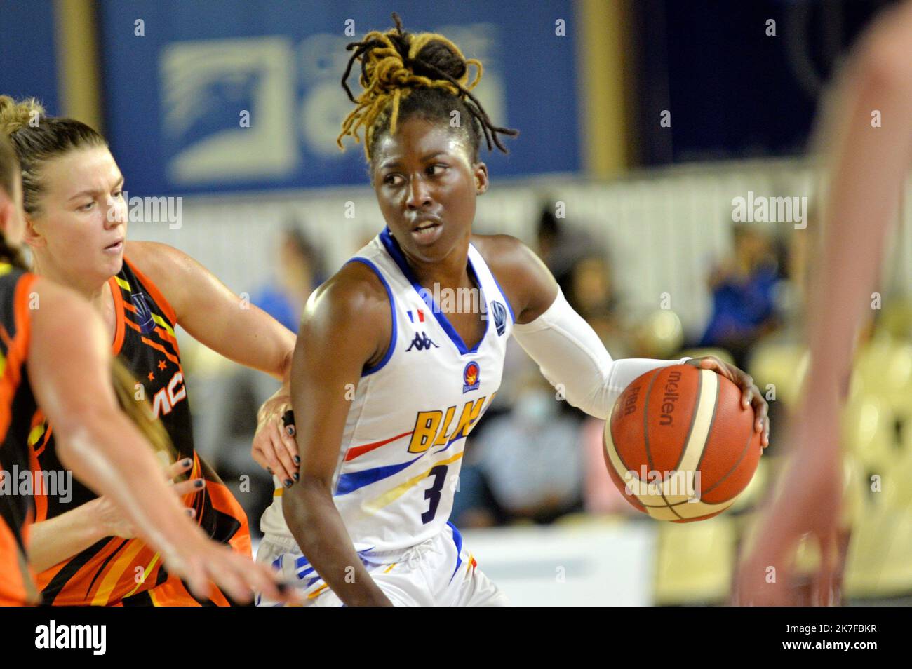 ©PHOTOPQR/LE MIDI LIBRE/MIDI LIBRE ; MONTPELLIER ; 20/10/2021 ; FOTO MIDI LIBRE /MICHAEL ESDOURRUBAILH/HERAULT LATTES MONTPELLIER KORB EURO LEAGUE BLMA / UMMC EKATERINBURG Stockfoto