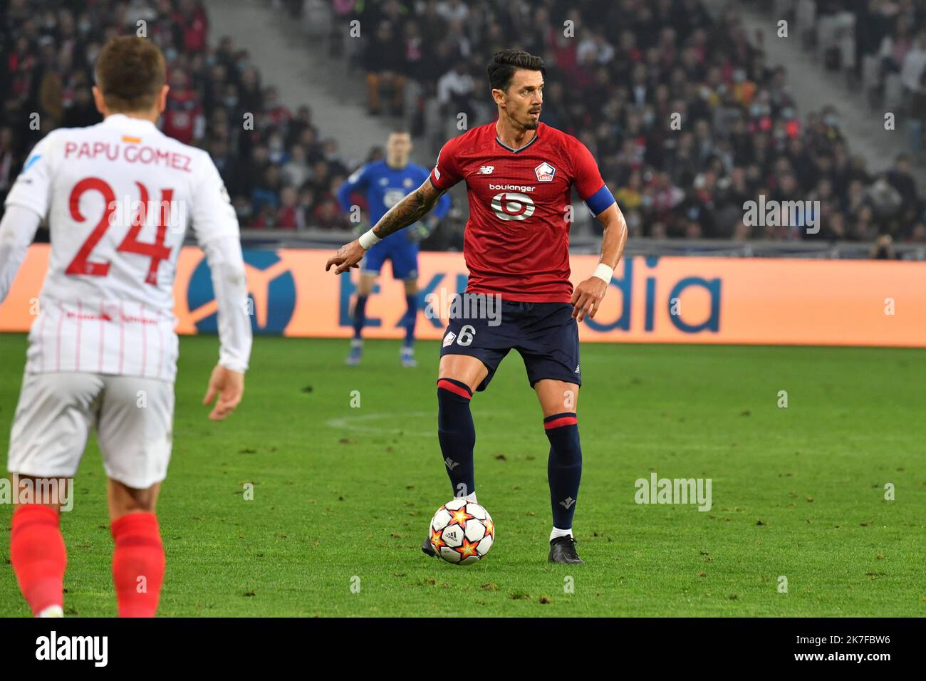 ©PHOTOPQR/VOIX DU Nord/SM ; 20/10/2021 ; Villeneuve d'Ascq, le 20/10/2021, UEFA, Ligue des Champions LILLE - SEVILLA José FONTE FOTO STEPHANE MORTAGNE LA VOIX DU Nord Stockfoto