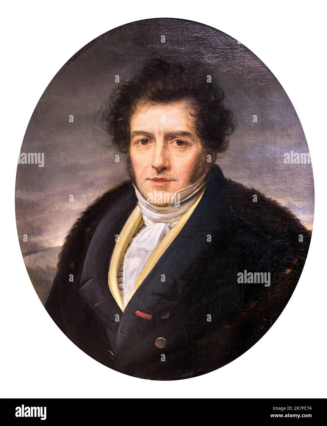 ©Active Museu/MAXPPP - ActiveMuseum 0006134.jpg / Francois-Adrien Boieldieu 1825 - / Henri-Francois Riesener / Peinture Active Museum / Le Pictorium Bewölkter Himmel, direkter Blick, Pelz, Mann von 40 bis 60 Jahren, historische Kostüme, Porträt, stürmisch, vertikal, Francois-Adrien Boieldieu, 19. Jahrhundert, Henri-Francois Riesener, Malerei, Stockfoto